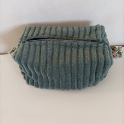 Trousse rectangle  en  velours