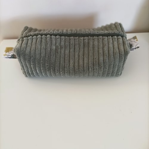 Trousse rectangle  en  velours