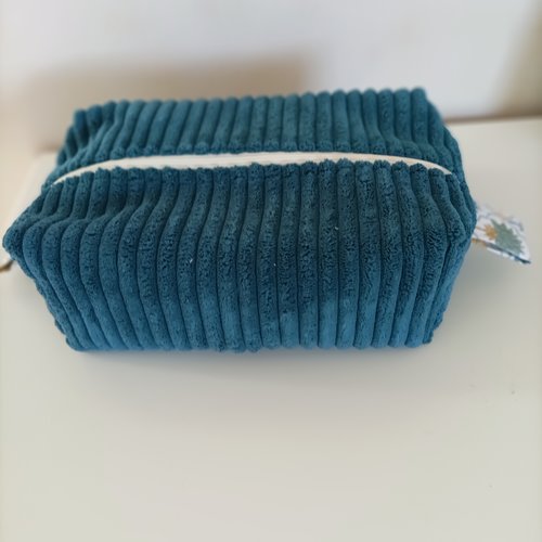 Trousse rectangle  en  velours