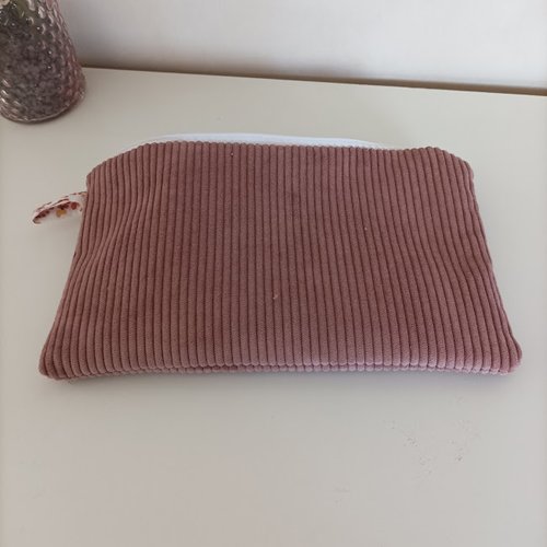Trousse en velours et tissu