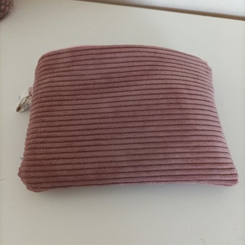 Trousse en velours et tissu