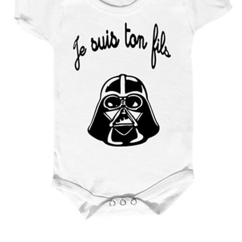 Body bébé geek "dark bébé" je suis ton fils 