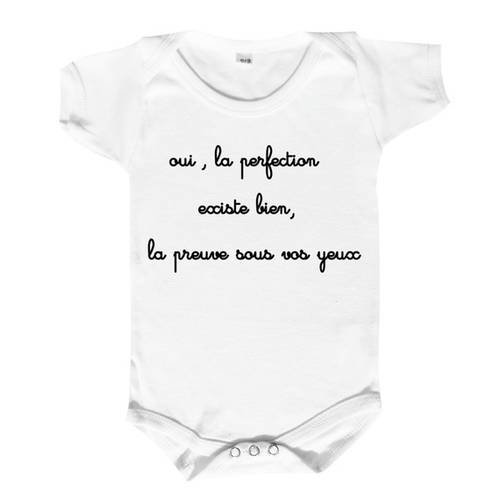 Body Bebe Humour La Perfection Existe Un Grand Marche