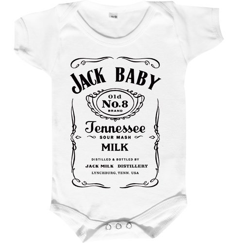 Body bébé humour  "jack baby" création 100% monpremierbody , cadeau de naissance