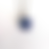 Collier pendentif coeur bleu en cristal haut de gamme avec sa chaîne
