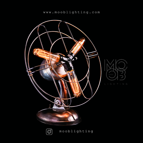 Lampe à poser ventilateur