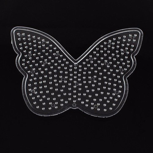 X1 plaque pour perles à repasser : papillon - 13x10cm environ 