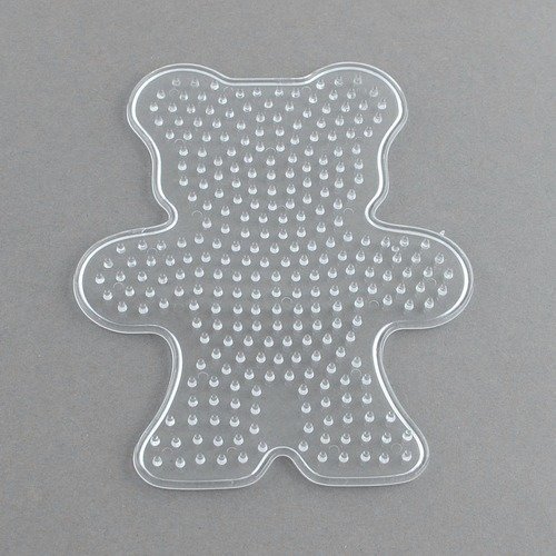 X1 plaque pour perles à repasser : ourson - 13x10cm environ 