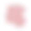 1 feuille de simili cuir : arc en ciel tout kawaii sur fond rose - 20x34cm