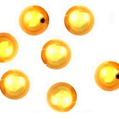 X50 perles magiques, perles miracles 8mm dorées (résine)