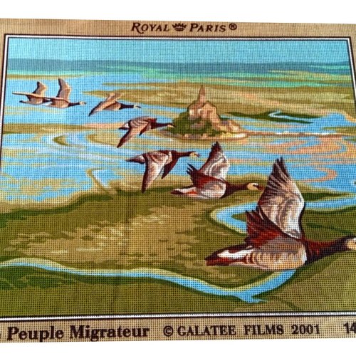 Toile à canevas - l'envol (canards) - royal paris - grand format (tableau) - 61x45 animaux