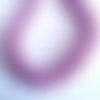X10 perles nacrées 12mm en verre, couleur violet clair 