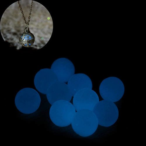 X1 perle bola 16mm phosphorescente (bleue la nuit) non musicale 