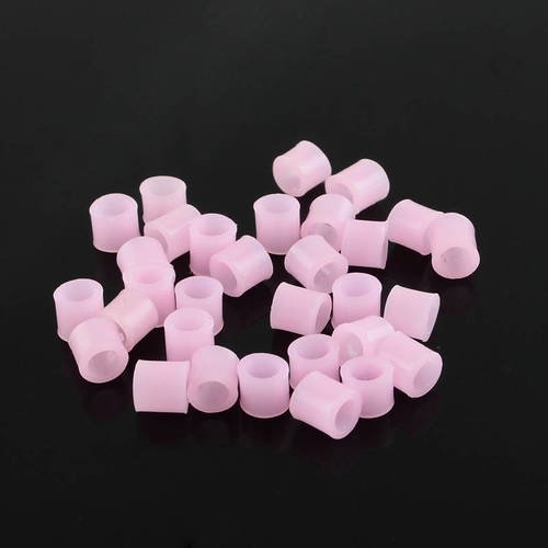 X500 perles à repasser, 5mm, trou 3mm couleur : rose clair 