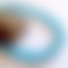 X100 rondelles en verre bleu clair, leger effet ab ,6x4mm 