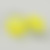 X100 perles rondelles fluos 8mm, jaunes fluorescentes 