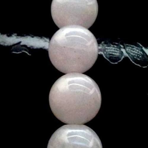 X5 perles en marbre blanc, 11mm 
