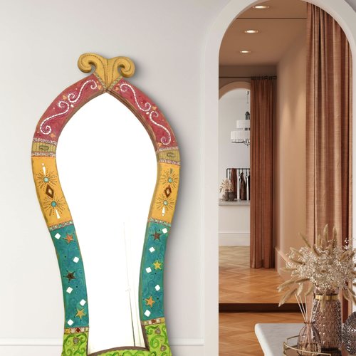 Psyché miroir ,pièce d'art unique, et signée 180 x 81 cm