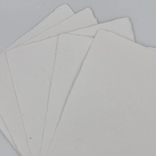 Feuille de papier aquarelle coton/chanvre - grain fin - du a6 au a3