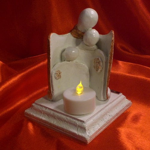 Petite sculpture en céramique familly