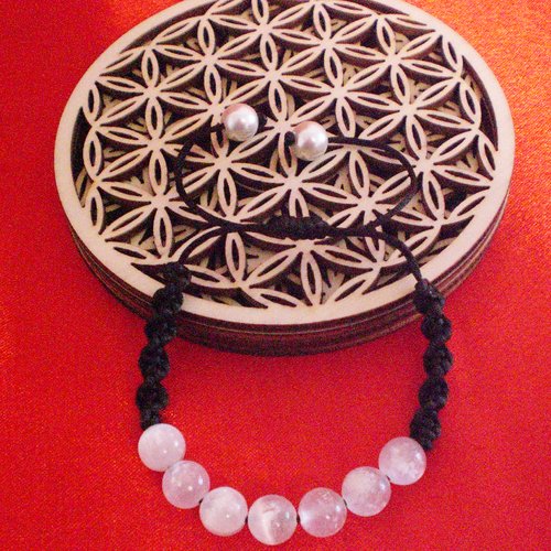 Bracelet pierre de lune en pierres naturelles  perles 8 mm