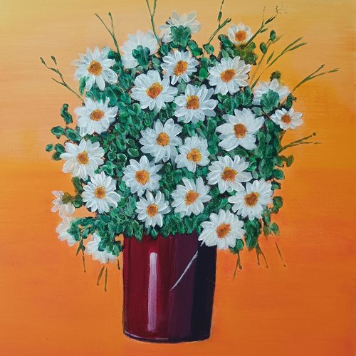 Acrylique sur carton entoilé