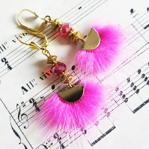 Boucles d'oreilles baroque boho chic petite tsarine