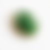 Pendentif breloque goutte verre facetté vert 3cm