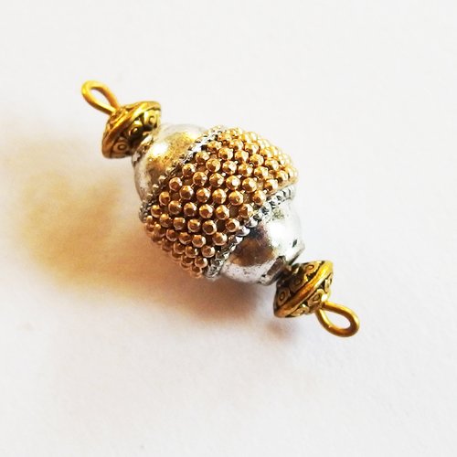 Pendentif breloque boho ethnique perle indonésienne kashmiri