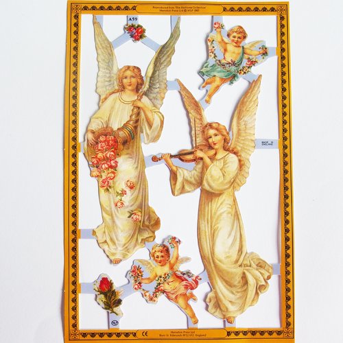 Chromos images anciennes vintage anges