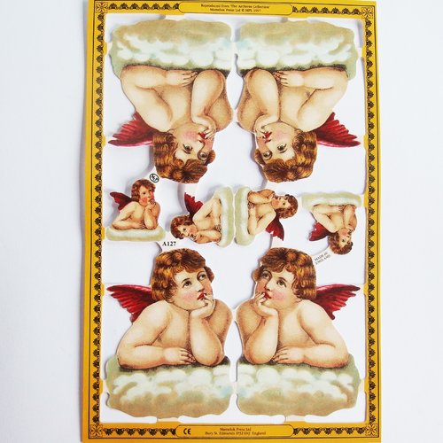 Chromos images anciennes vintage anges renaissance