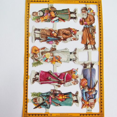 Chromos images anciennes vintage noël st nicolas