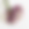 Bouquet fleurs artificielles violet et parme x26