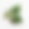 Lot 7 perles aluminium vert