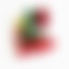 Lot grelots décoration noël rouge vert or argent x13