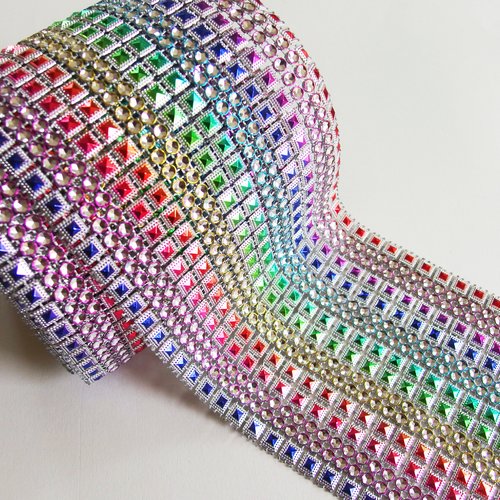 Ruban galon strass à découper à coller - vendu par 10 cm