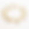Bracelet gourmette chaine anneaux breloques strass