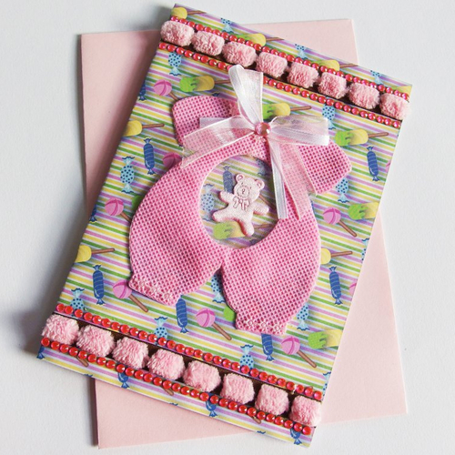 Carte naissance bébé fille