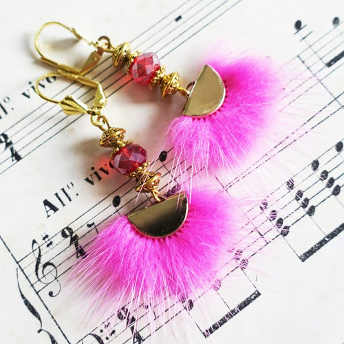 Boucles d'oreilles baroque "petite tsarine"