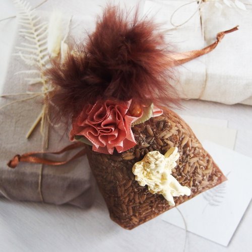 Sachet de lavande bio du jardin "un ange en hiver"