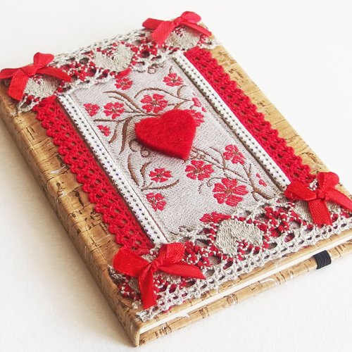 Carnet de note ambiance chalet avec coeur