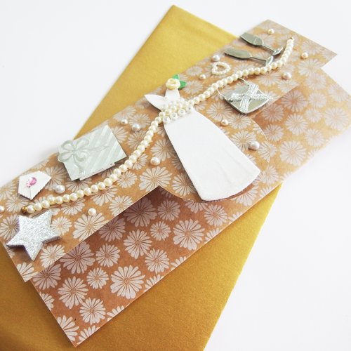 Carte enveloppe pochette pour chèque-cadeau anniversaire invitation soirée