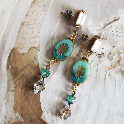 Boucles d'oreilles "au charme d'antan"