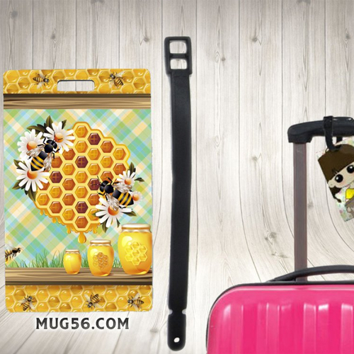 Etiquette bagage - abeilles miel 03