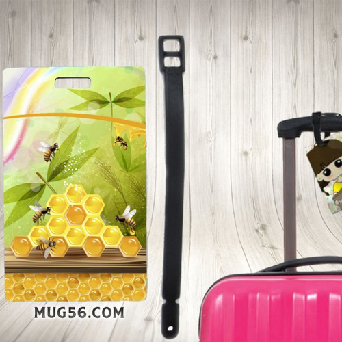 Etiquette bagage - abeilles miel 04