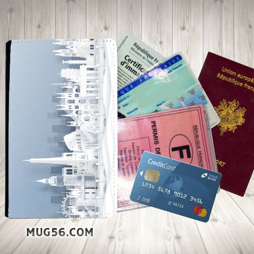 Protège passeport, porte cartes - tour du monde 001