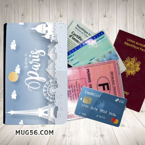 Protège passeport, porte cartes - france paris 001