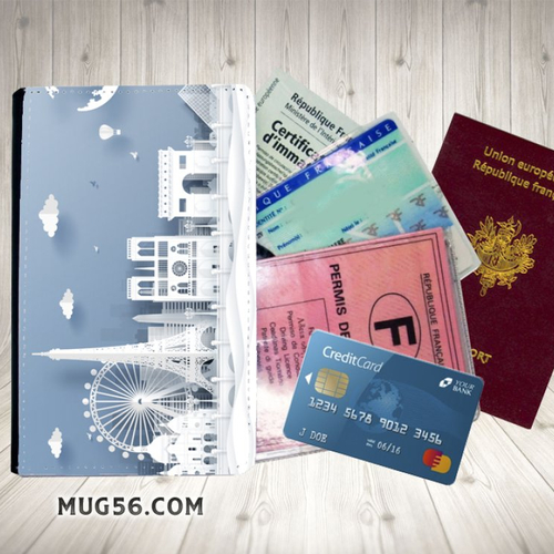 Protège passeport, porte cartes - france paris 003 - Un grand marché