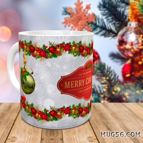 Mug tasse céramique personnalisable prénom - noel christmas 007
