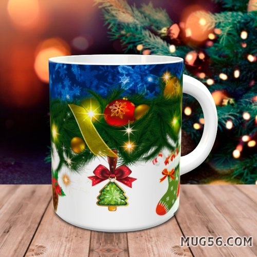 Mug tasse céramique personnalisable prénom - noel christmas 012